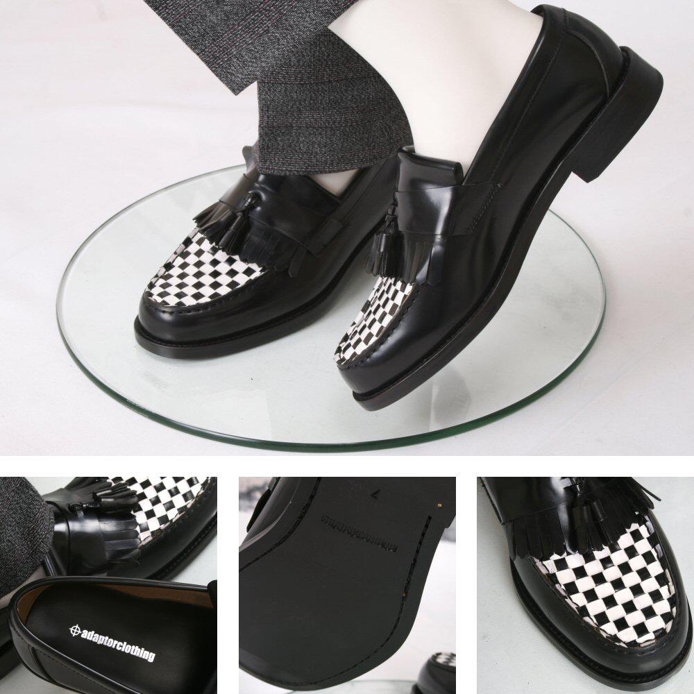 Checkered loafers hot sale